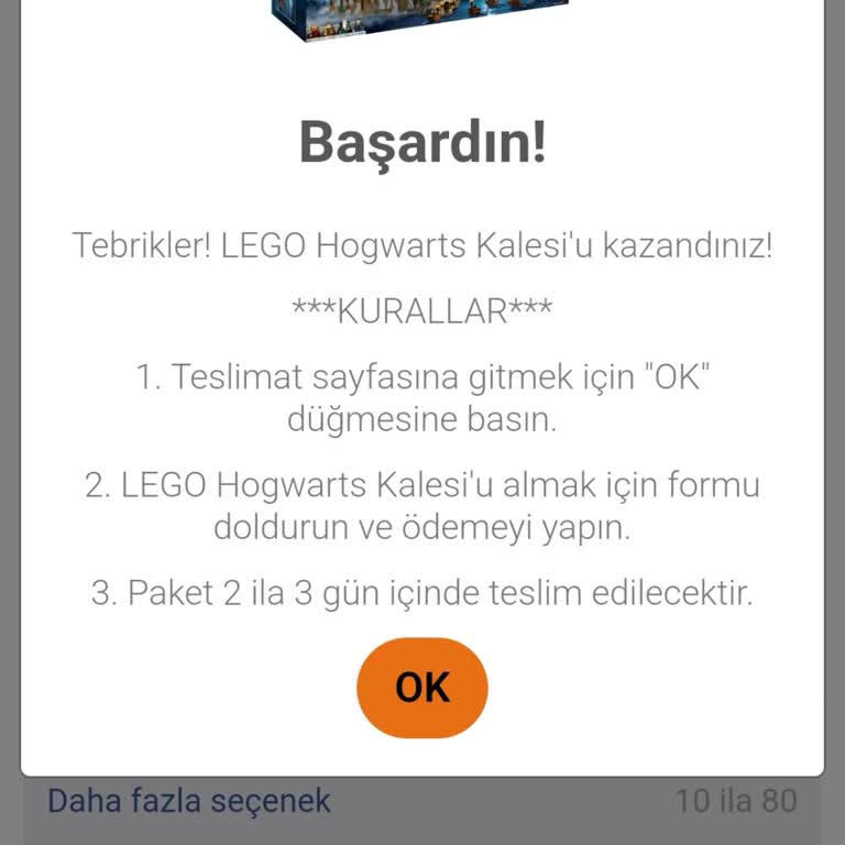 Ücretsiz Lego Seti Vaadiyle Gelen Sürpriz