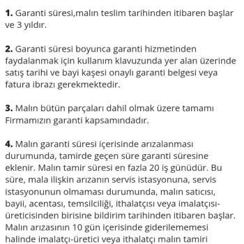 Arzum Garantisi Ve Servis Sorunları