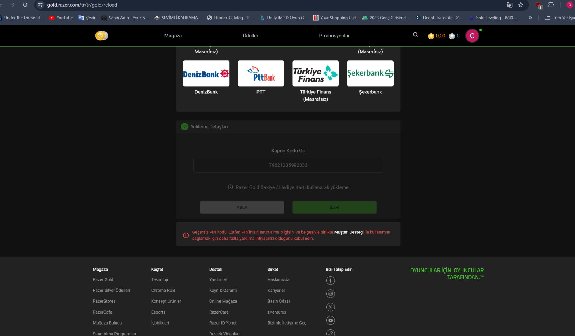 Eneba Sold Me an Invalid Razer Gold Code & Refuses to Help - Xolvie