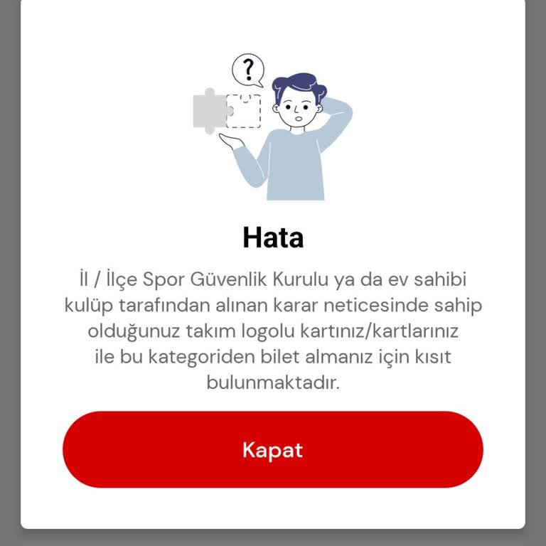 Maç Bileti Alımında Karşılaşılan Kısıtlama Sorunu