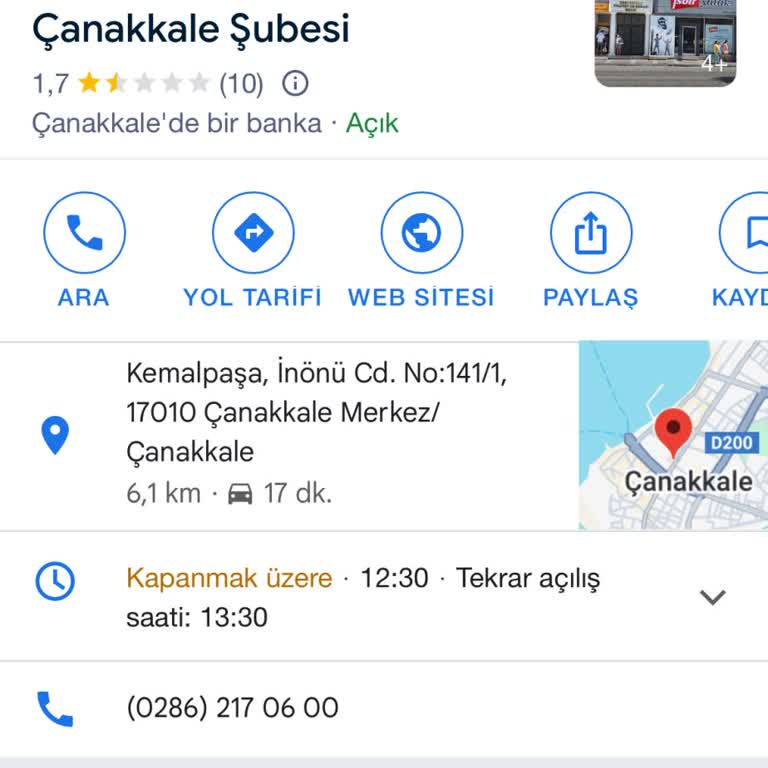VakıfBank Truva Şubesi'ne Ulaşamama Sorunu