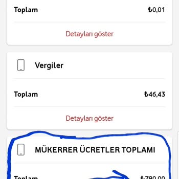 Vodafone'dan Hatalı Fatura Şoku: 5 Gün İçin 914 TL!