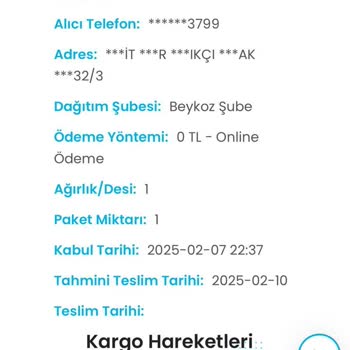 Kargo Teslimatında Yaşanan Gecikme Ve İletişim Sorunu