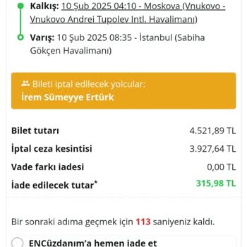 Uçuş Ertelemesi Ve Yetersiz İade Ücreti