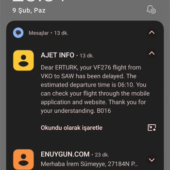 Uçuş Ertelemesi Ve Yetersiz İade Ücreti