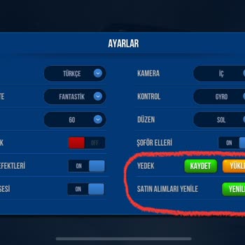 Bus Simülatör Ultimate Yedekleme Sorunu