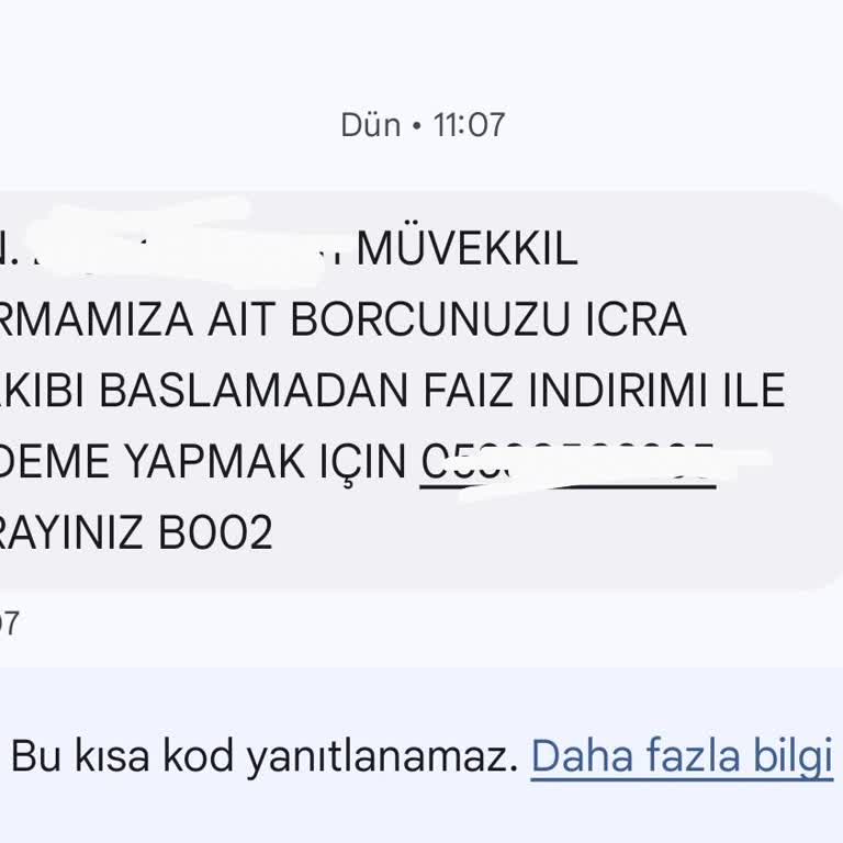 Yanıltıcı Mesajlar ve Sahte İcra Takibi Uyarısı