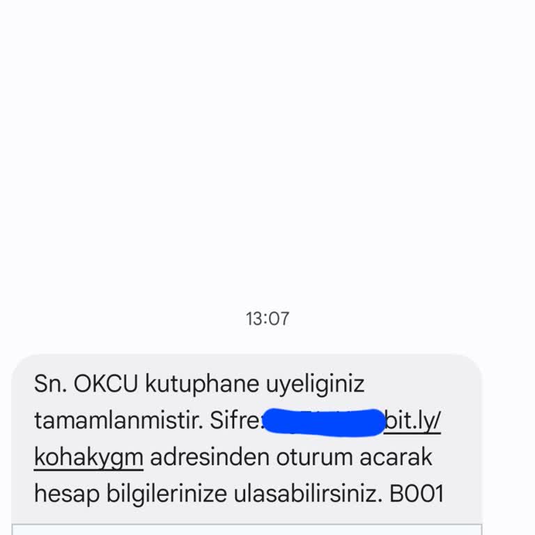 Habersiz Kütüphane Üyeliği Ve Geçersiz Şifre Sorunu