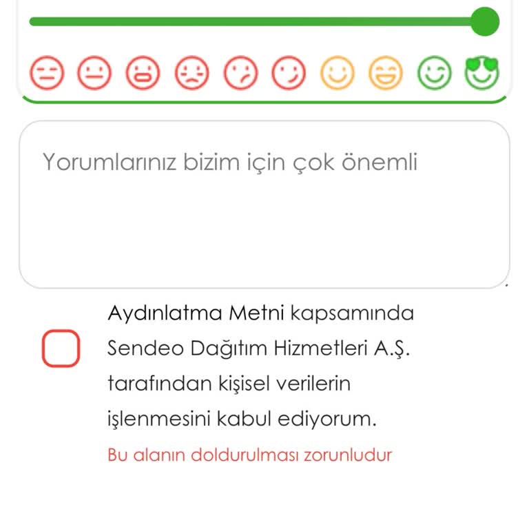 Kargo Anketinde Zorunlu Kişisel Veri Kullanımı