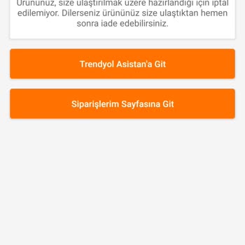 Trendyol'da İptal Edilemeyen Sipariş Sorunu