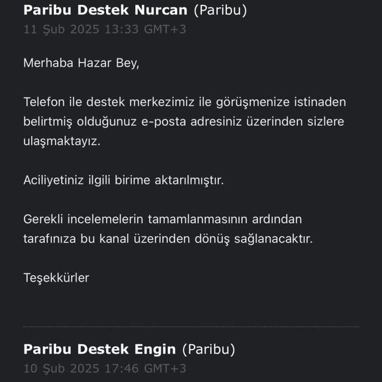 Paribu Bloke Edilen Bakiye Ve Yetersiz Müşteri Hizmetleri