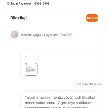 Hepsiburada'da Eksik Gramajlı Altın Seti Sorunu