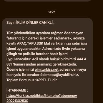 Turkıss Aboneliği İptal Edildi, Faturalar Devam Ediyor: İcra Takibi Ve Müşteri Hizmetleri Sorunları