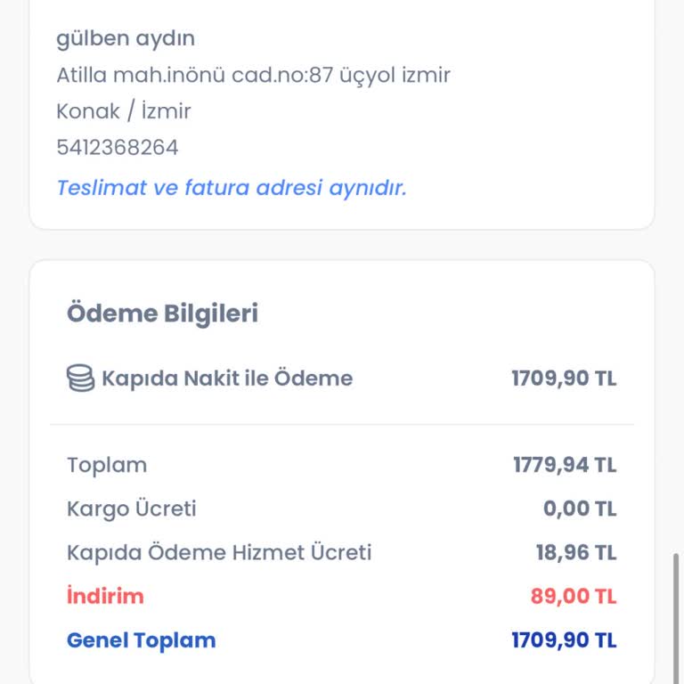 Eksik Ürünler Ve Yetersiz Hizmet