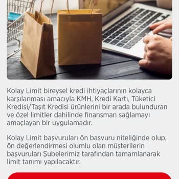 Kolay Limit Başvurusu Onaylı Ama Görünmüyor