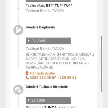 Eksik Teslimat Sorunu
