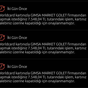 Yapı Kredi Bankası Kullanılmayan Kart Üzerinden İşlem Denemeleri