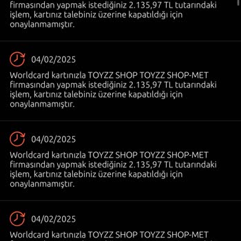 Yapı Kredi Bankası Kullanılmayan Kart Üzerinden İşlem Denemeleri