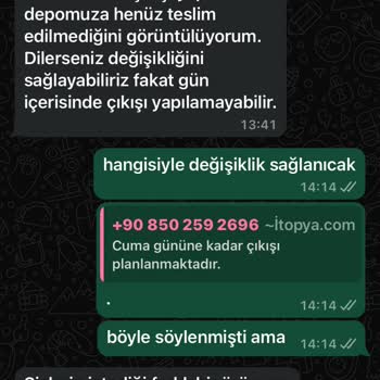 Siparişin Teslim Edilmemesi Ve Müşteri Hizmetleri Sorunu
