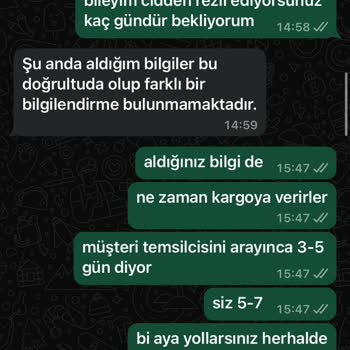 Siparişin Teslim Edilmemesi Ve Müşteri Hizmetleri Sorunu