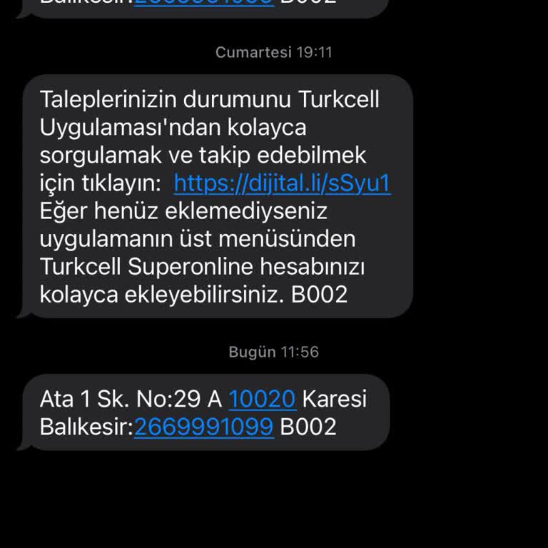 Turkcell'den Gelen Gizemli Mesajlar Ve Veri Güvenliği Endişesi