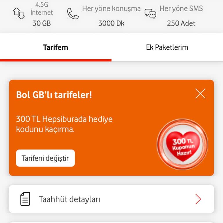 Taahhütlü Paket Ücretinde Sebepsiz Artış