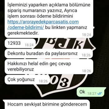 Sipariş Sonrası İletişim Sorunu Yaşadım