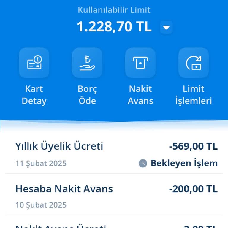 Yıllık Kart Ücreti İadesi Talebi