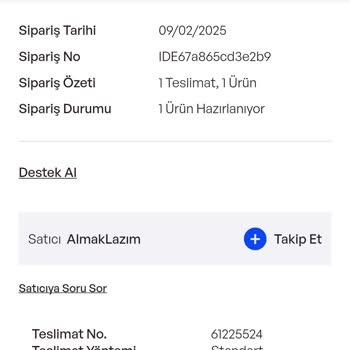 Almak Lazım Siparişim Tedarik Edilemedi Mağdur Oldum
