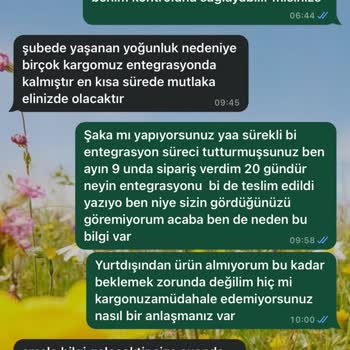 Teslim Edilmeyen Sipariş Ve İlgisiz Müşteri Hizmetleri