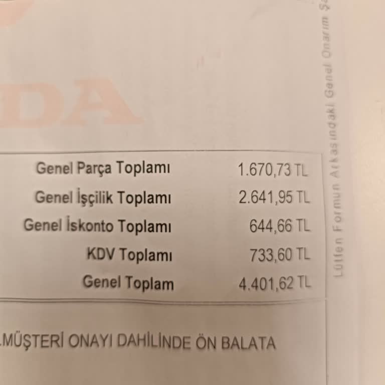 Yüksek Servis Ücretlerinden Şikayetçiyim