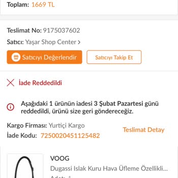 Trendyol'dan Aldığım Kalitesiz Süpürge Ve İade Sorunu