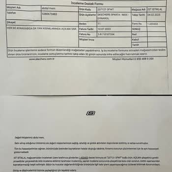 Garanti Kapsamında Yırtılan Ayakkabı Ve İade Talebi