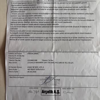 Arçelik Buzdolabında Sürekli Soğutma Arızası Ve Yetersiz Çözüm