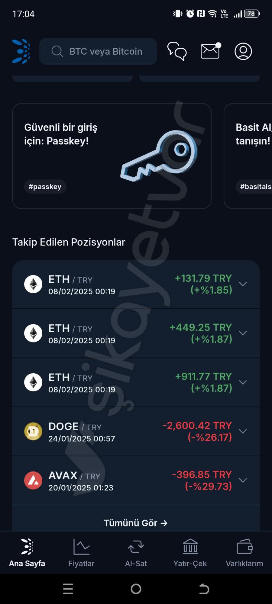 BtcTurk BTCTurk Ethereum Profit Calculation Error—Lower Gains Than Expected  - Xolvie