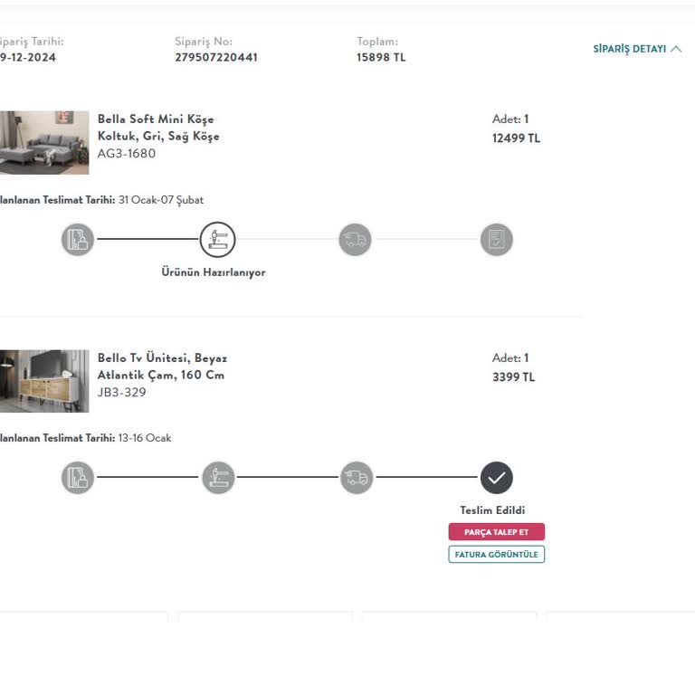 Geciken Ürün Ve Yetersiz Müşteri Hizmetleri
