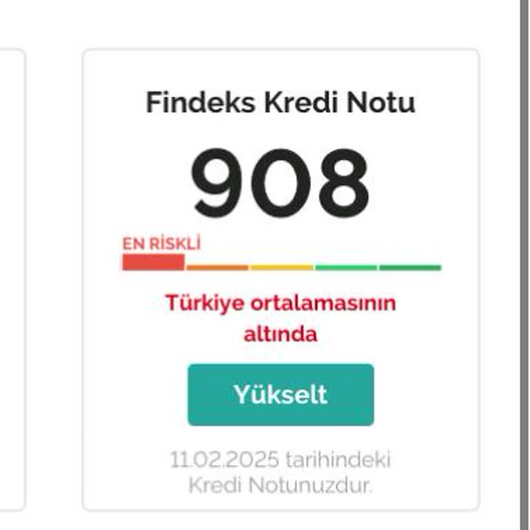 Kredi Puanımda Anlamsız Düşüş