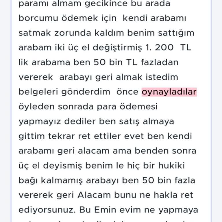 Kendi Aracını Geri Almak İsteyen Müşteriye Onay Engeli