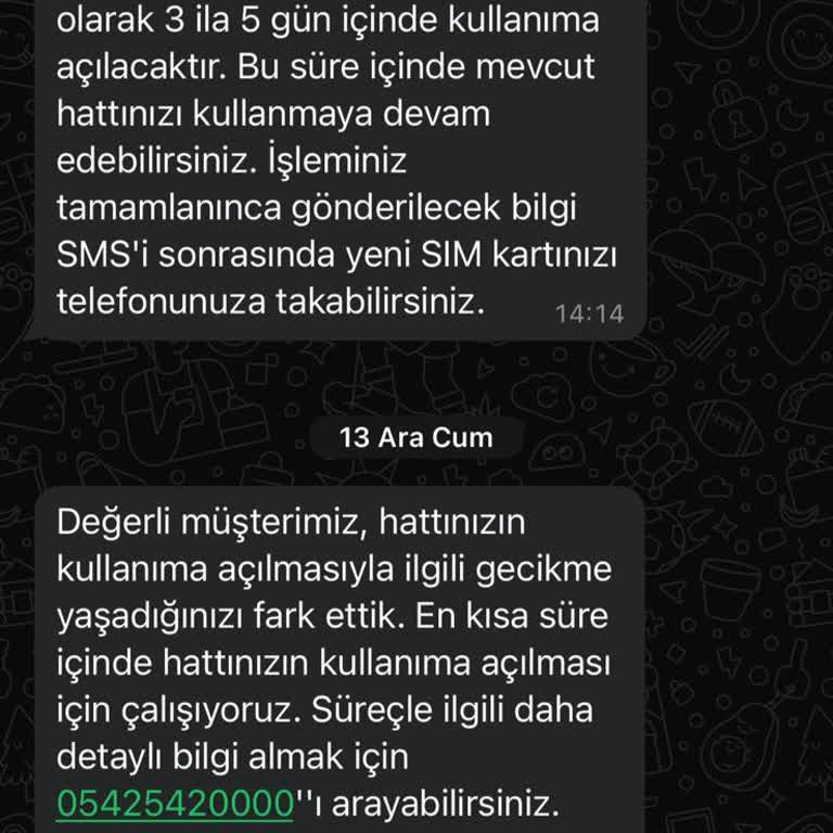 Vodafone Mobil Hat Taşıma Sürecinde Yaşanan Aksaklık Ve Müşteri Hizmetleri Sorunu