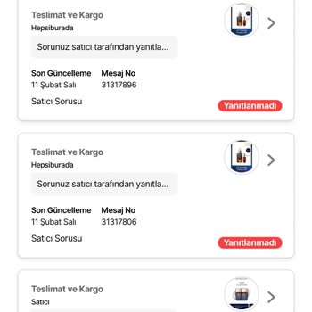 İlgisiz Satıcı Ve Yanıtsız Mesajlar