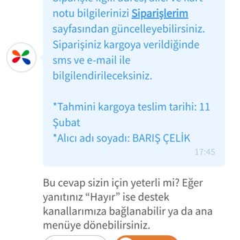 Çiçek Sepeti'nde İletişim Ve Hizmet Sorunu