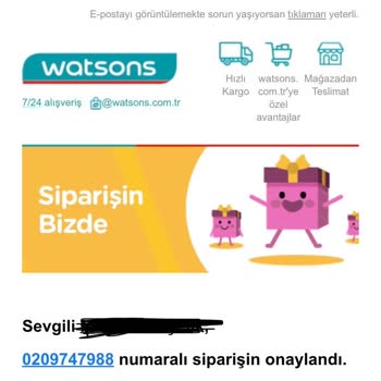 İptal Edilen Sipariş Ve Müşteri Hizmetleri Sorunu