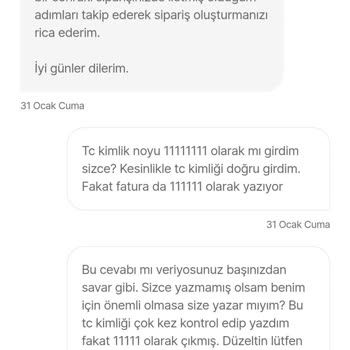 Fatura Bilgilerindeki Hata Ve Müşteri Hizmetleri Sorunu
