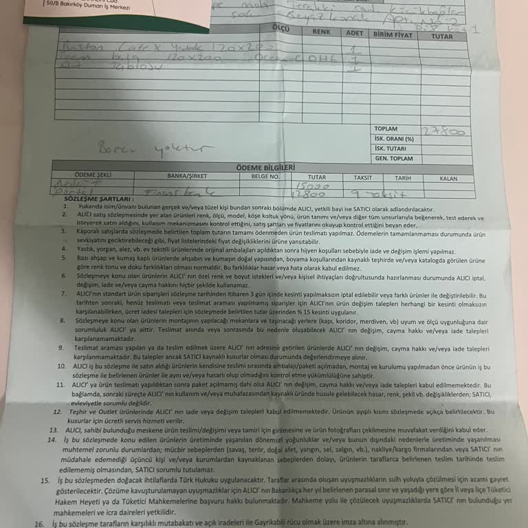 Teslim Edilmeyen Ürün Ve Geri Ödeme Sorunu