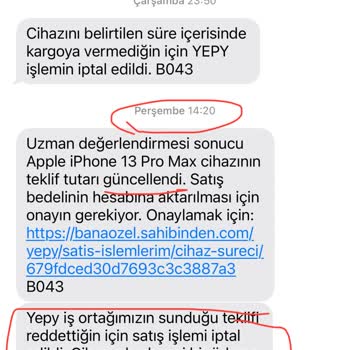 Cihaz Değeri Düşürüldü Geri Gönderim Gecikti