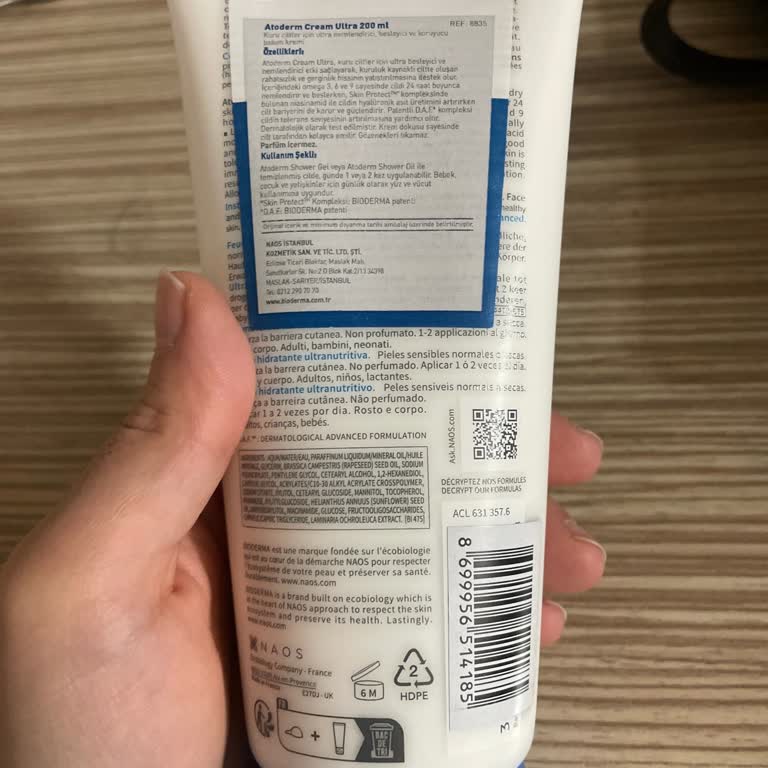 Bioderma Nemlendirici Ürününde QR Kodu Eksikliği
