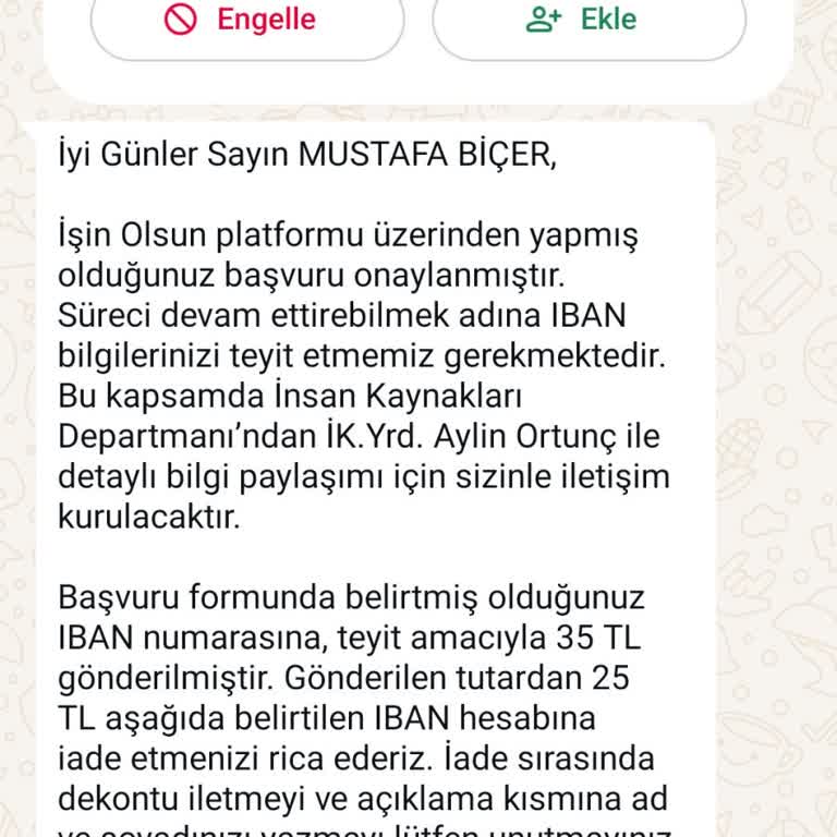 Güvenlik Görevlisi İş Başvurusunda Şüpheli İşlem Uyarısı Ve Kişisel Bilgi Güvenliği Endişesi