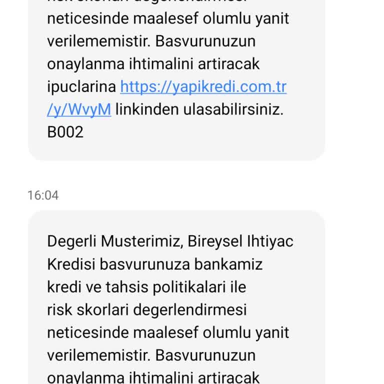 Yapı Kredi'nin Kampanya Vaadi Ve Kredi Reddi Problemi