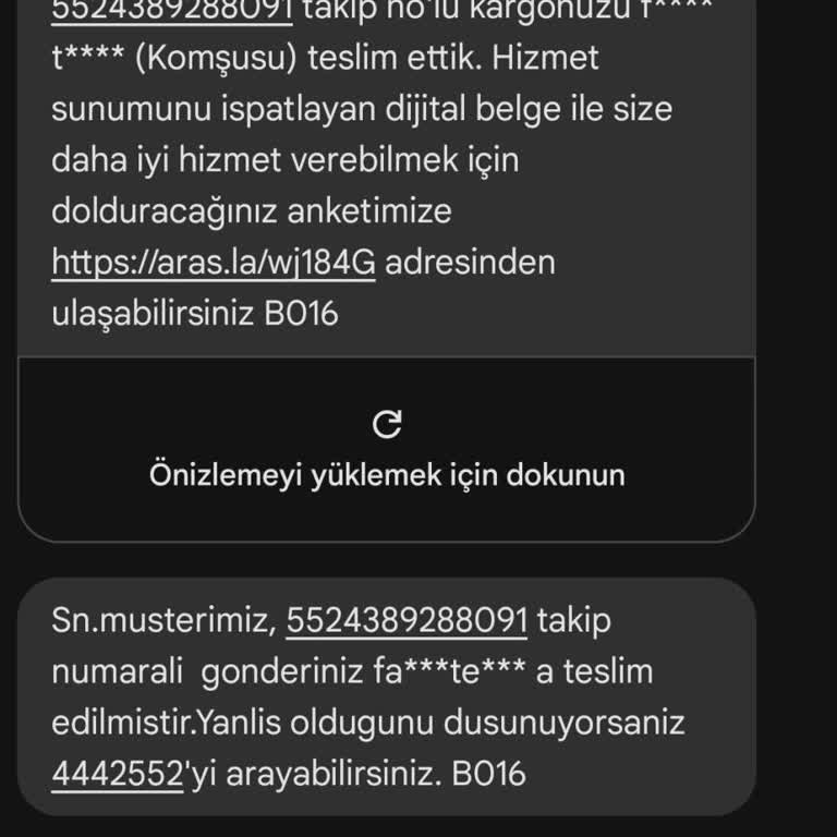 Aras Kargo: Yanlış Teslimat Ve İletişim Eksikliği Mağduriyeti