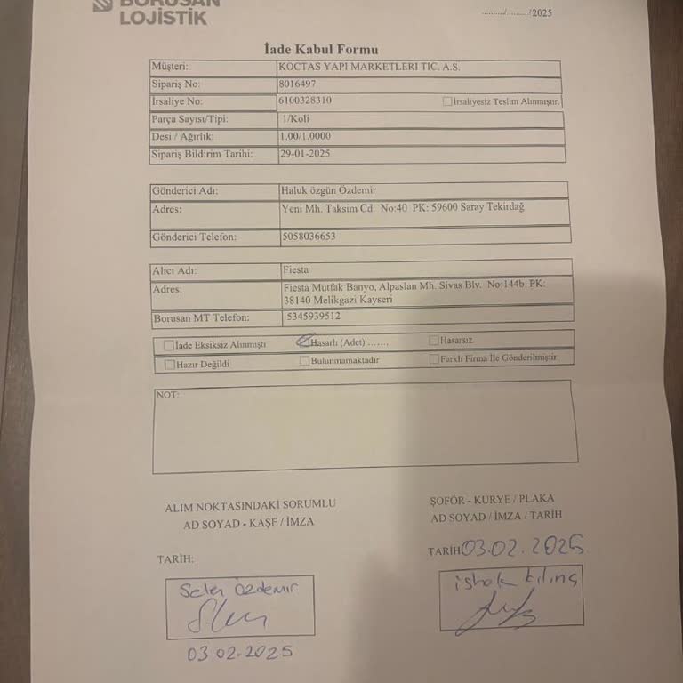 Koçtaş'tan İade Sürecinde Yaşanan Sorunlar